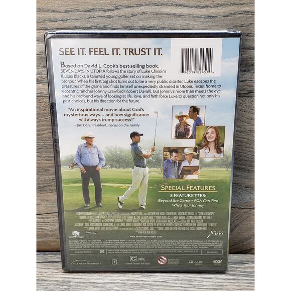 Seven Days in Utopia DVD 2011 Widescreen Robert Duvall New - Picture 4 of 4